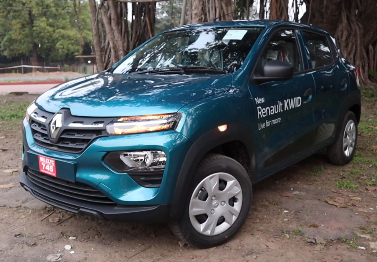 Renault Kwid hatch compacto visto de frente